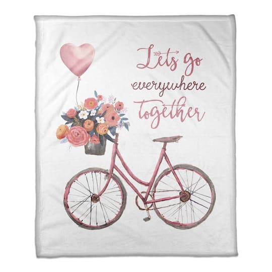 Let&#x27;s Go Everywhere Together Throw Blanket
